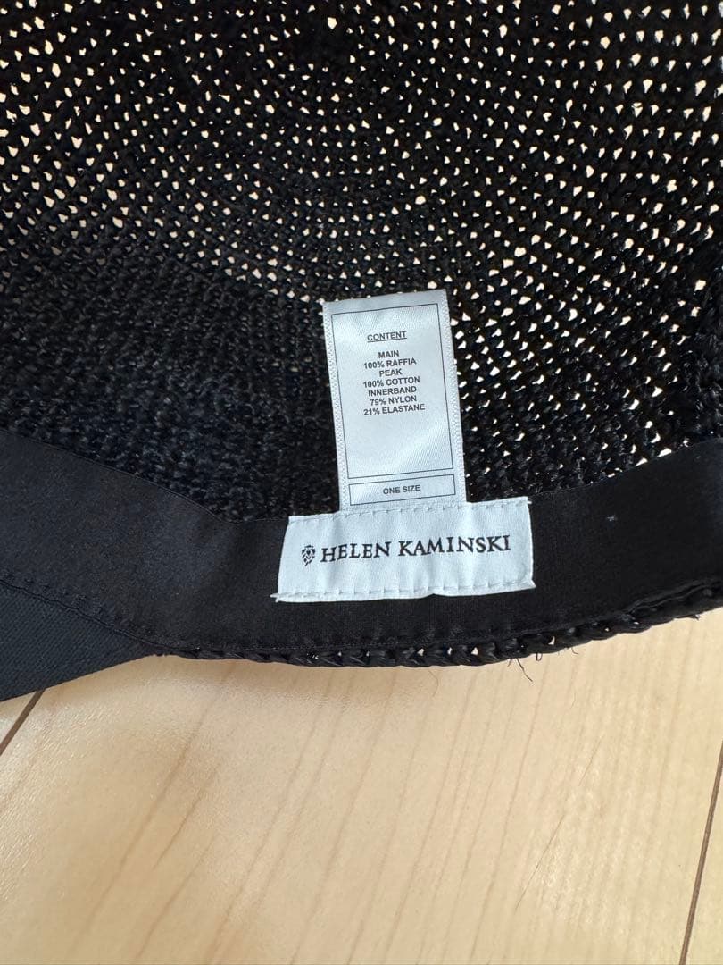 ヘレンカミンスキー　キャップ　ラフィア