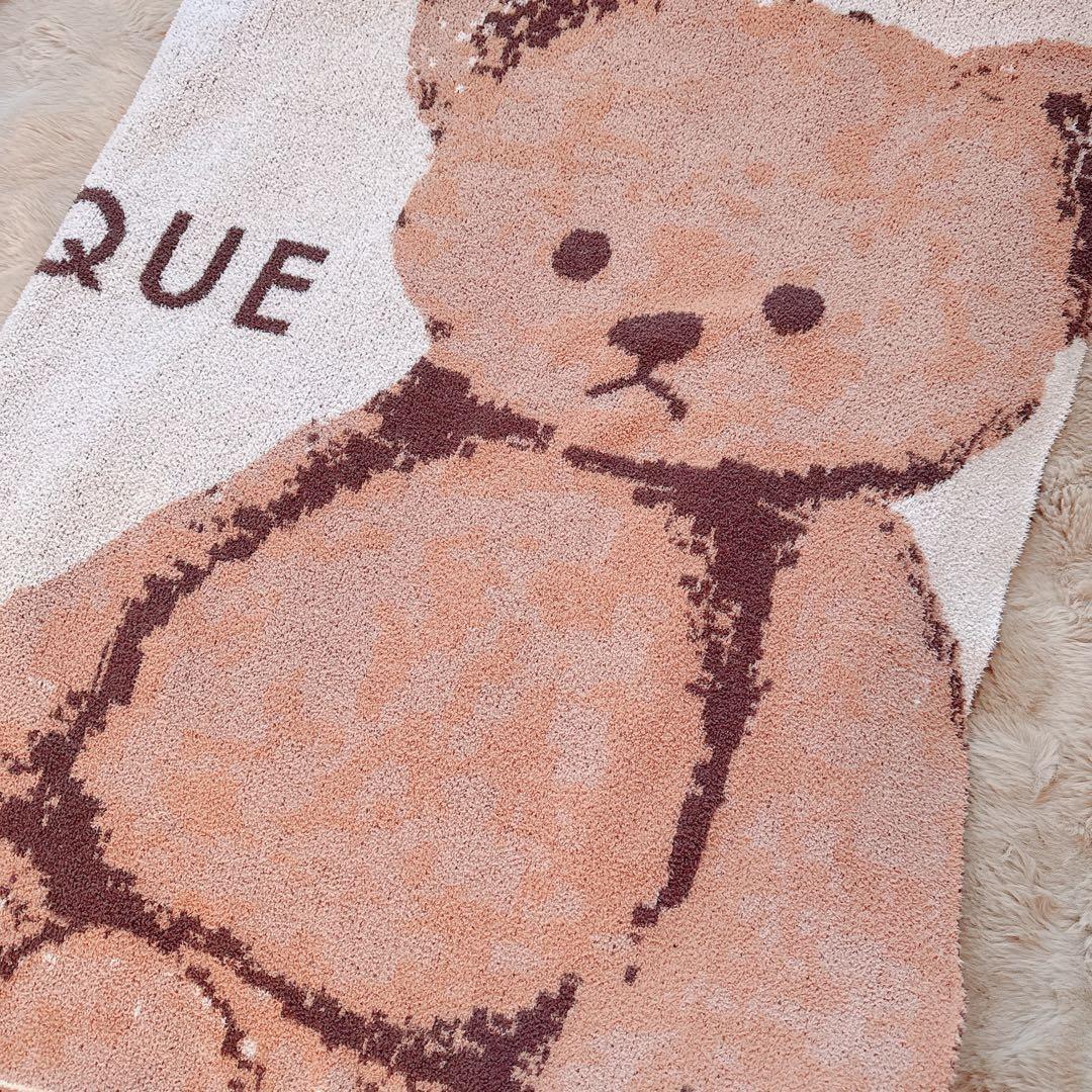 美品 ジェラートピケ ジャガードマルチカバー ブランケット ベア くま