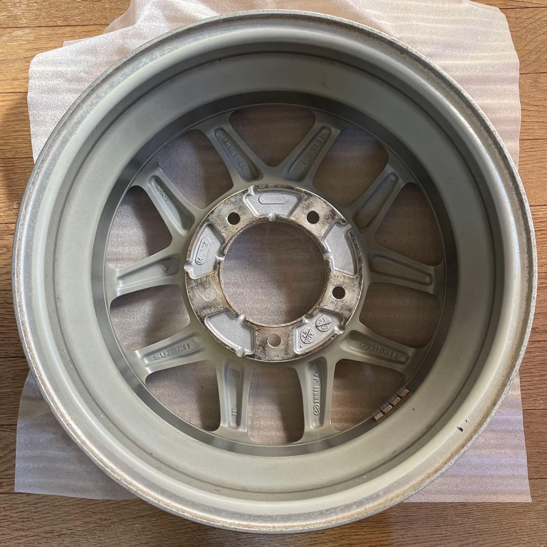 【年内発送可】匿名配送ジムニーJB64純正アルミホイールENKEI4本中2本②