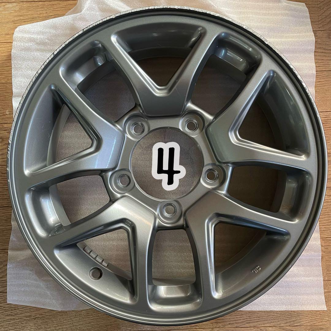 【年内発送可】匿名配送ジムニーJB64純正アルミホイールENKEI4本中2本②