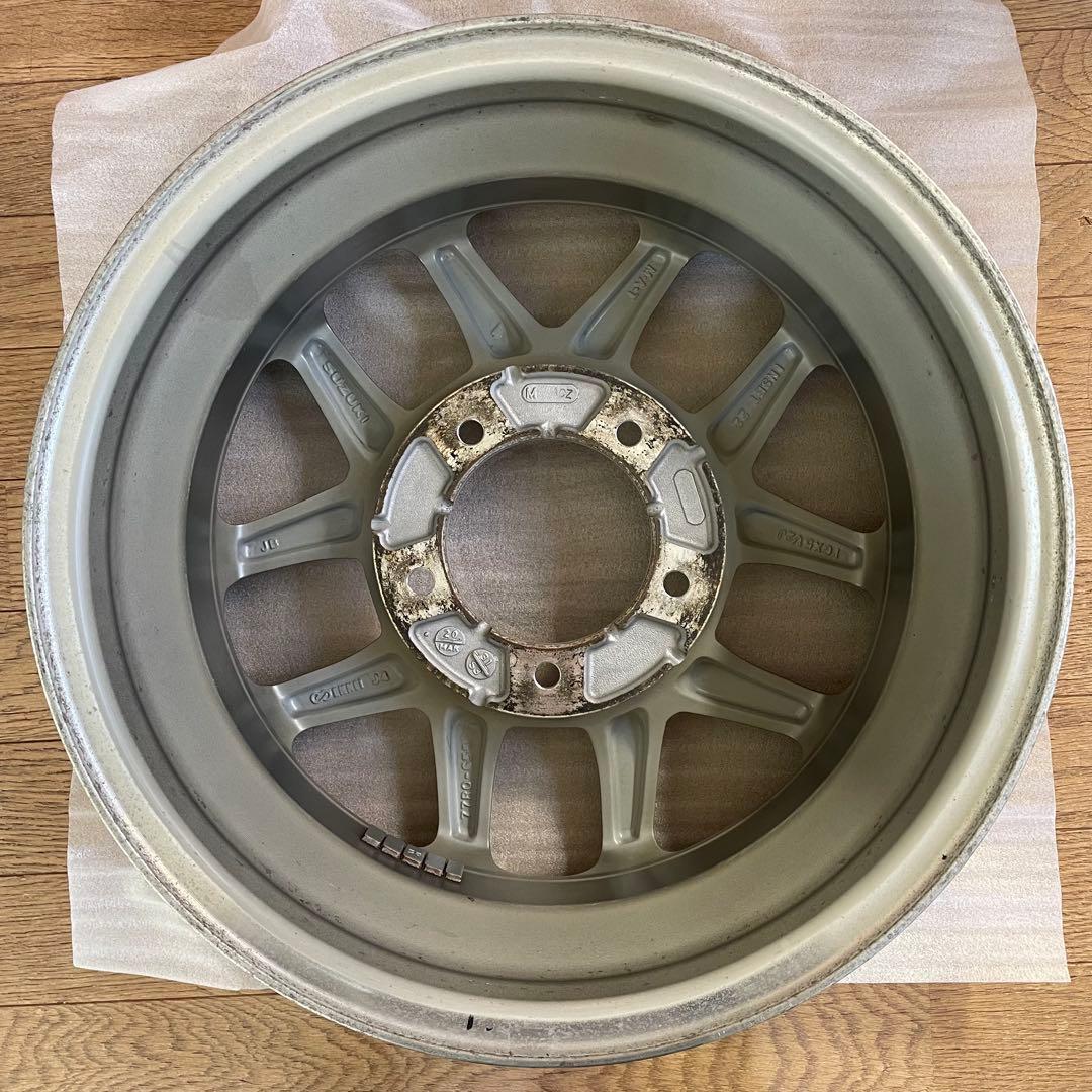 【年内発送可】匿名配送ジムニーJB64純正アルミホイールENKEI4本中2本②