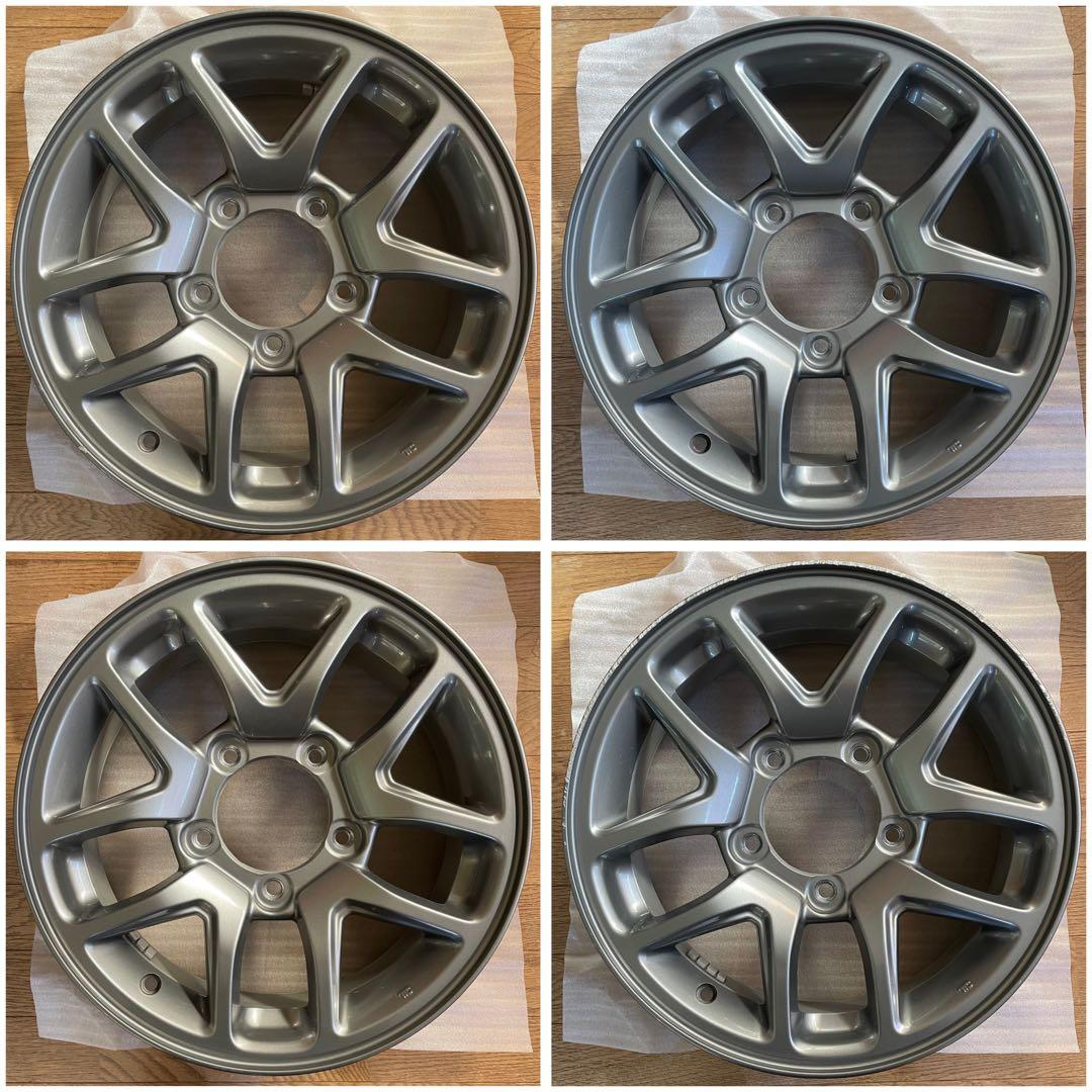 【年内発送可】匿名配送ジムニーJB64純正アルミホイールENKEI4本中2本②