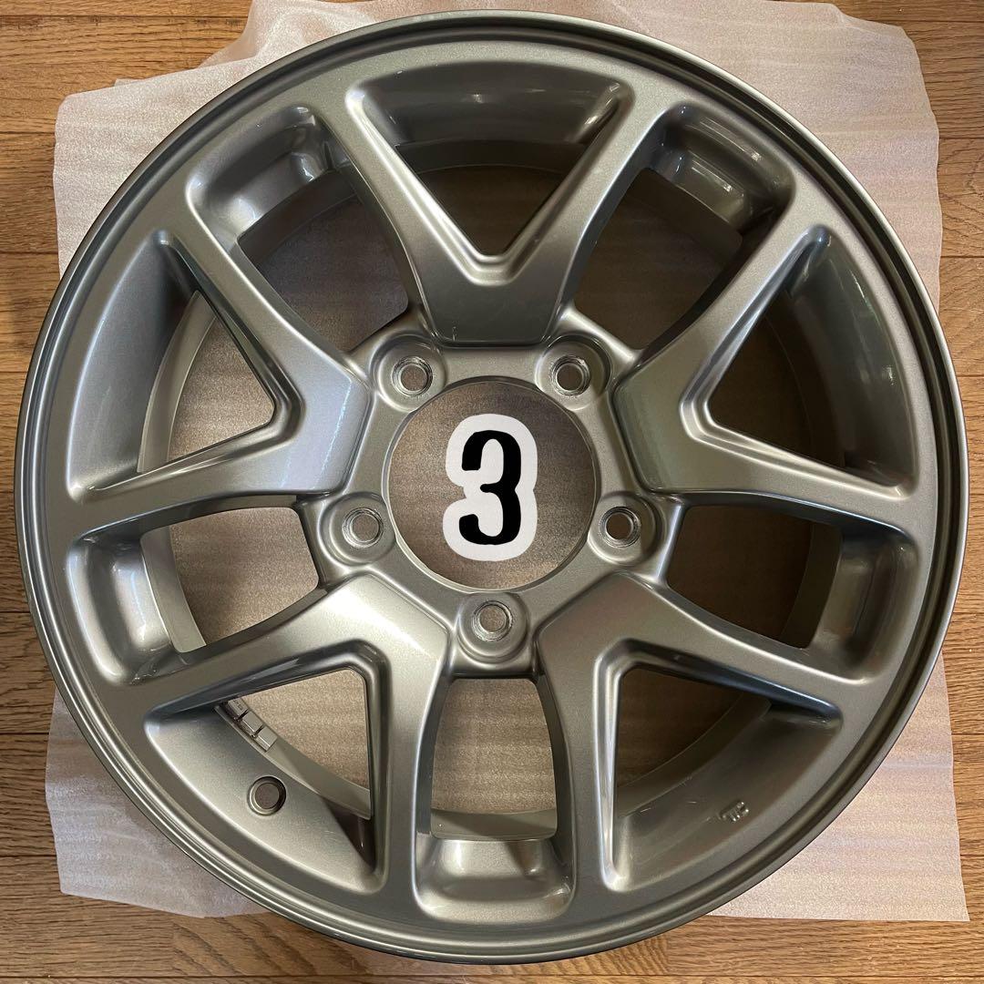 【年内発送可】匿名配送ジムニーJB64純正アルミホイールENKEI4本中2本②