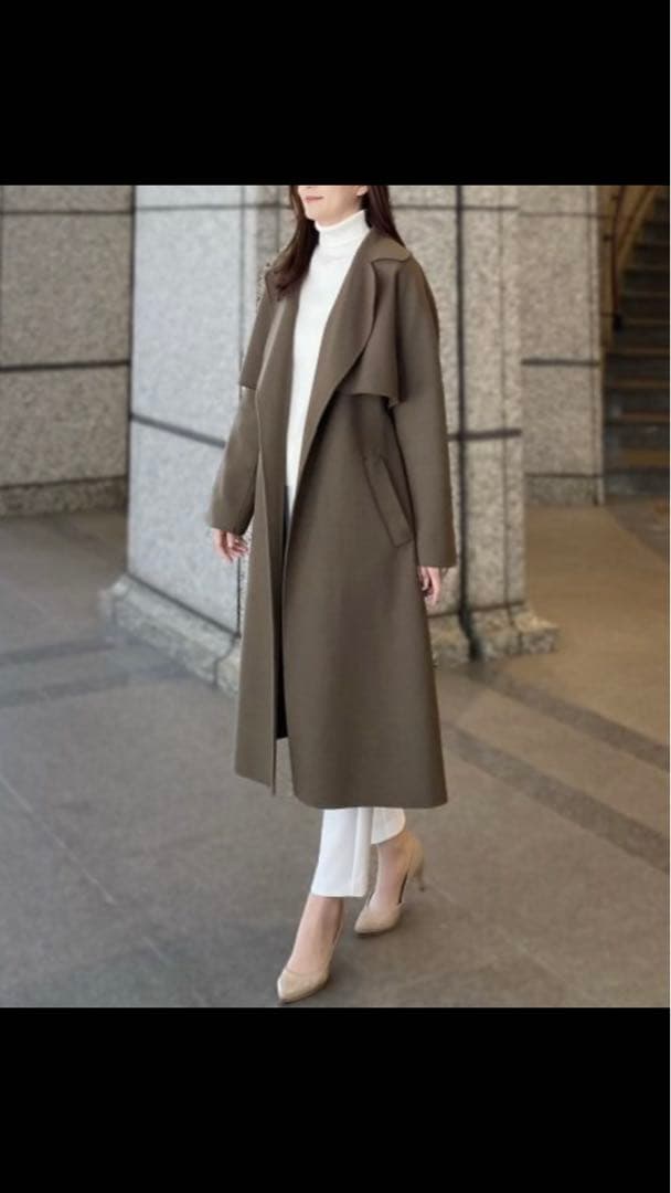 新品未使用✨エムプルミエ 新作メルトン3WAYリバーコート 34 定価10万円