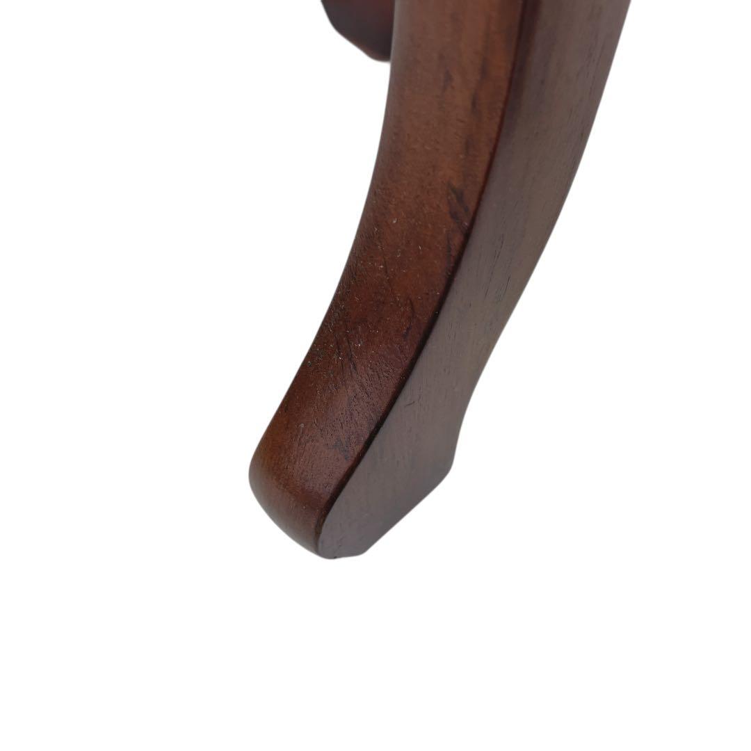 花台 飾り台 サイドテーブル 李朝様式家具 銘木 花梨 透かし彫り 八角形