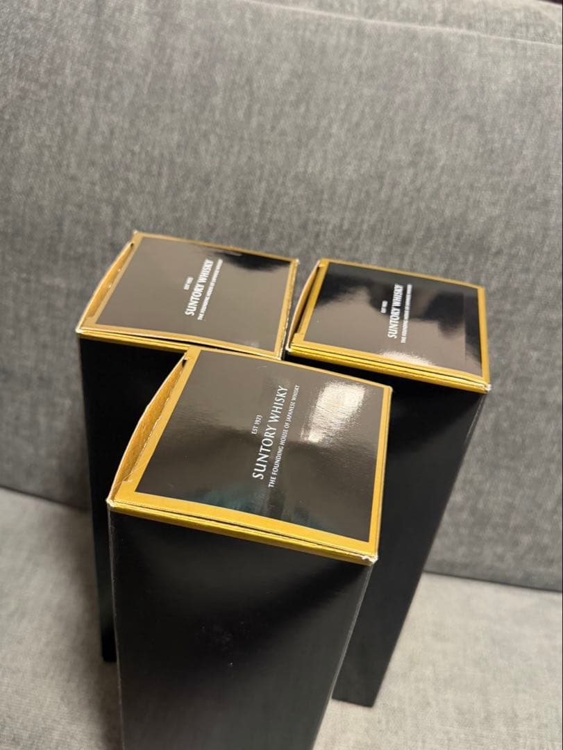 サントリー 山崎18年 空箱 3箱セット 化粧箱 カートン ウィスキー 3枚
