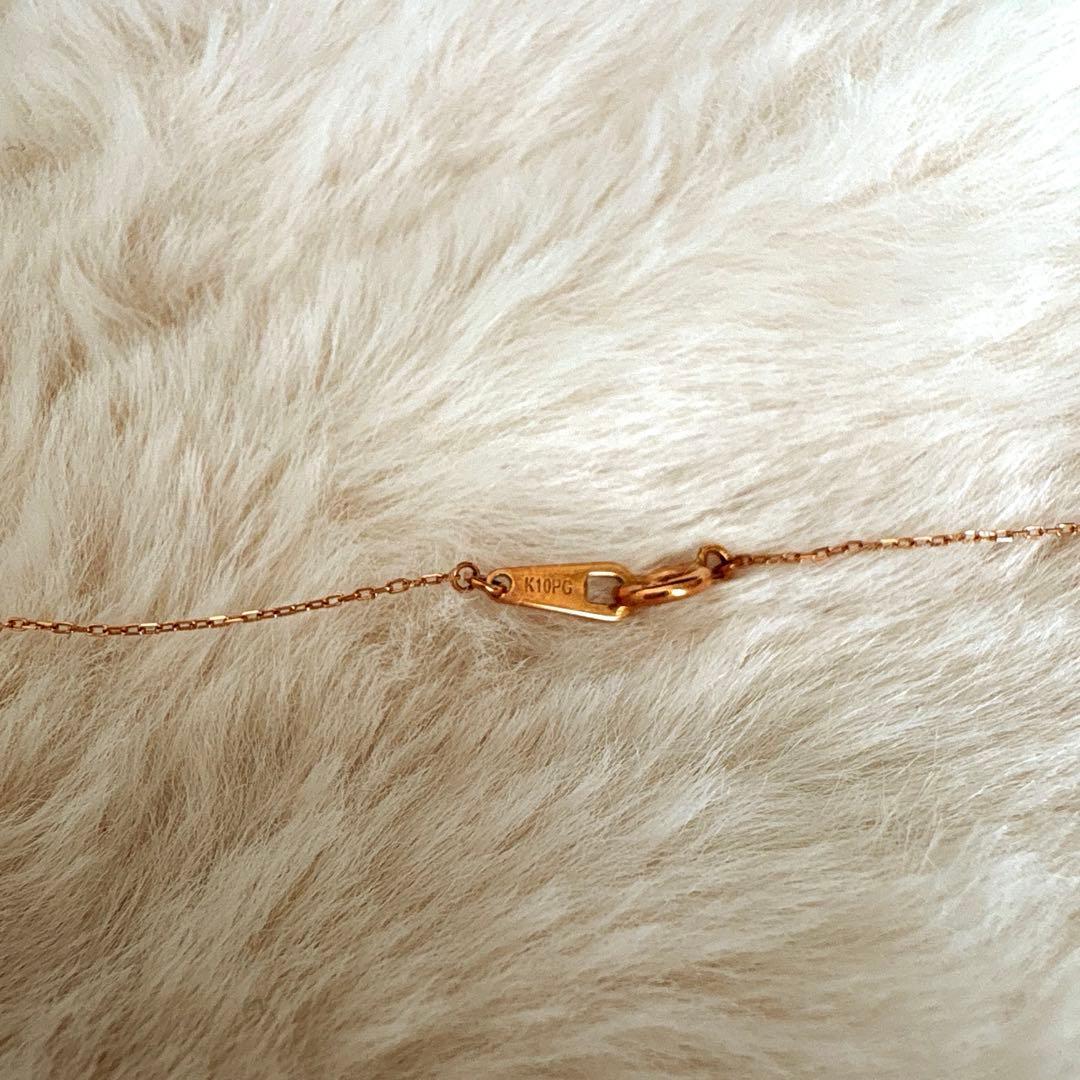 テイクアップ ローズクォーツハートネックレス