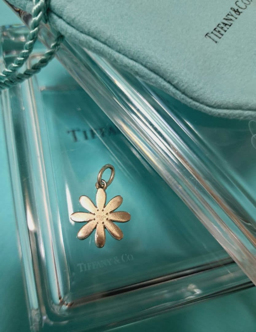 ティファニー ピンク エナメル デイジー フラワー チャーム 激レア