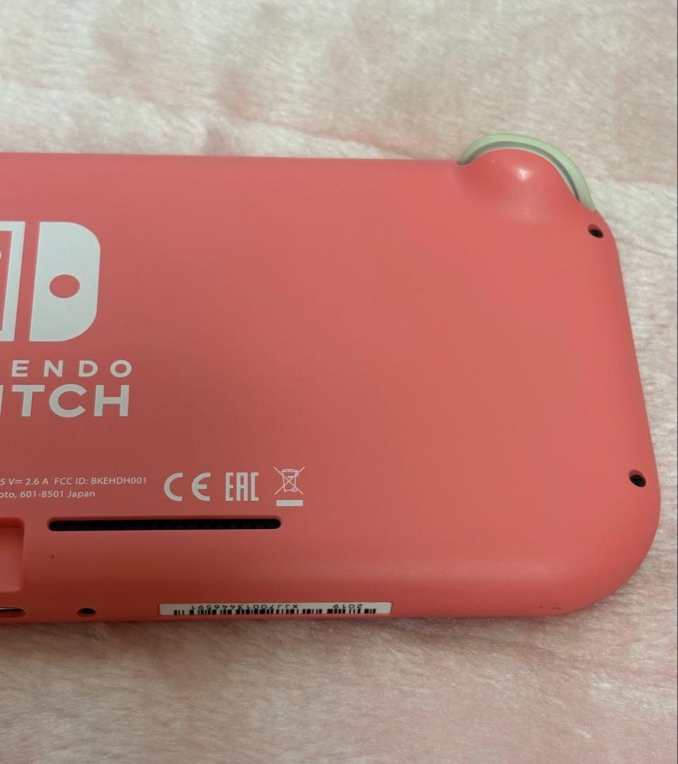 Nintendo Switch Lite ピンク 充電器、箱付き