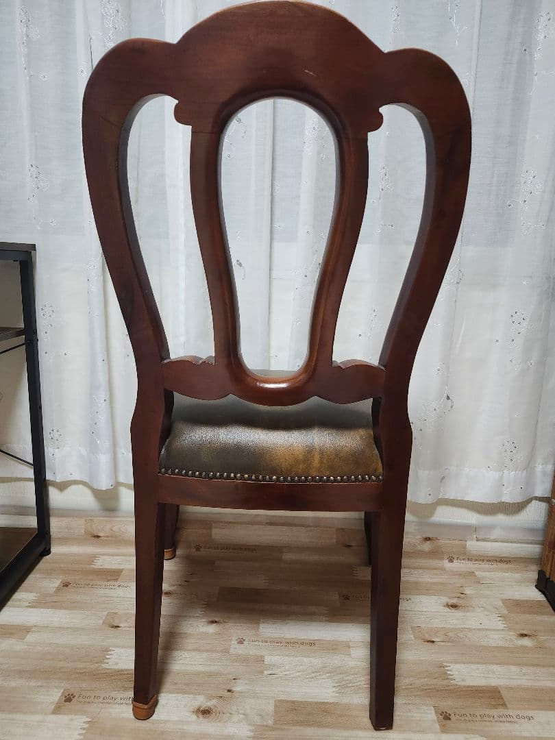 クラシック 木製チェア ブラウン
