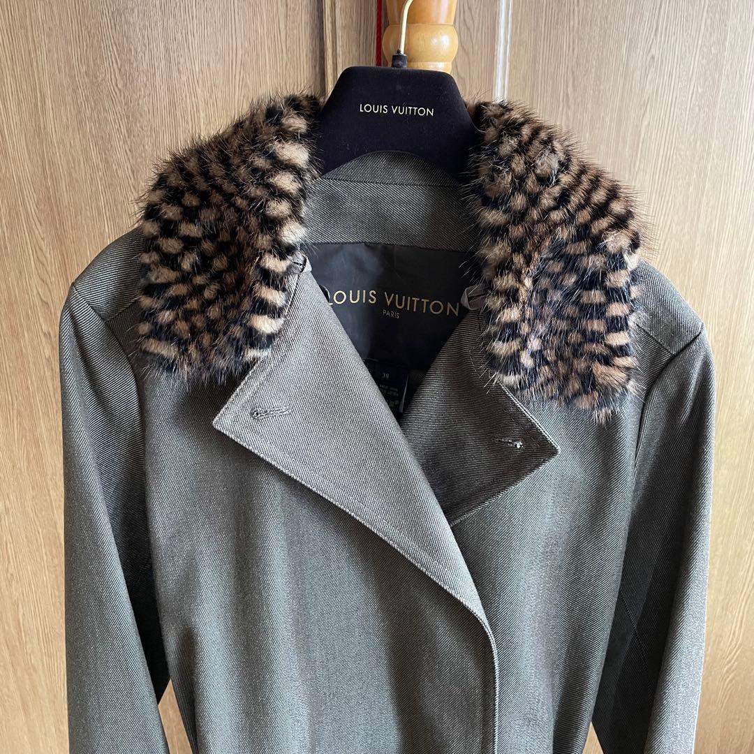 美品　Louis Vuitton ルイヴィトン　コート　ミンク　size38
