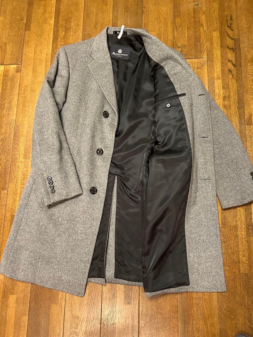 アクアスキュータム カシミヤ＆ウールコート