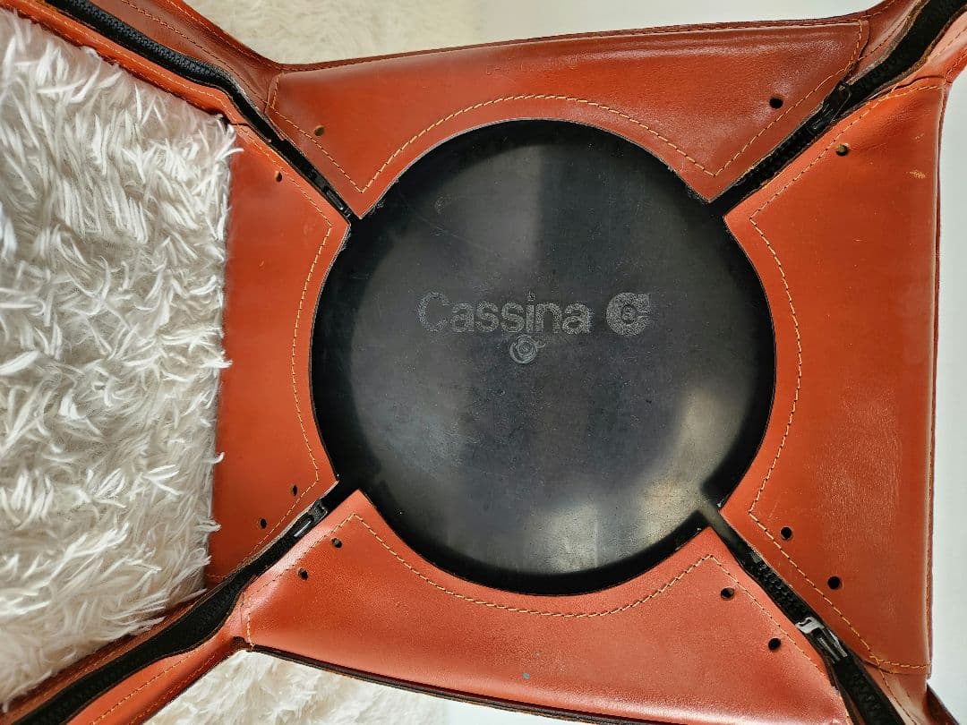 Cassina 412 CAB カッシーナ キャブチェア ダイニングチェア 赤茶