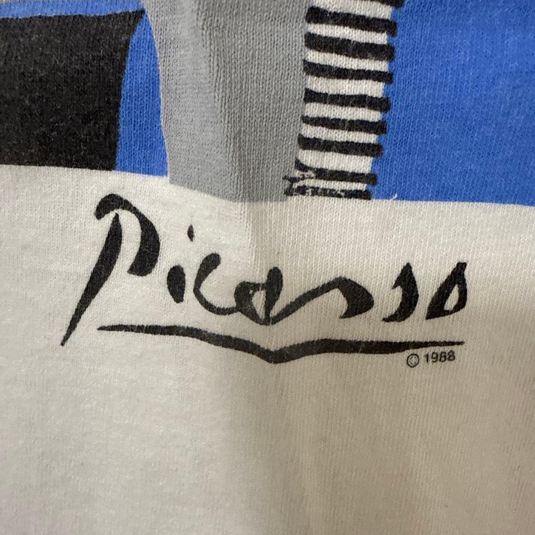 ピカソ アートプリント Tシャツ USA製 1998年 XL相当