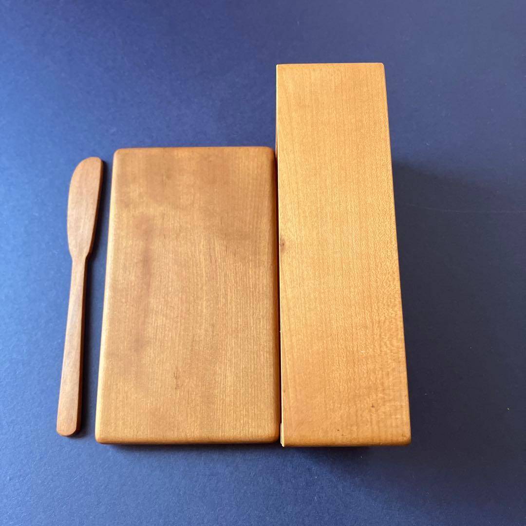 新品・未使用　三谷 龍二　山桜　バターケース