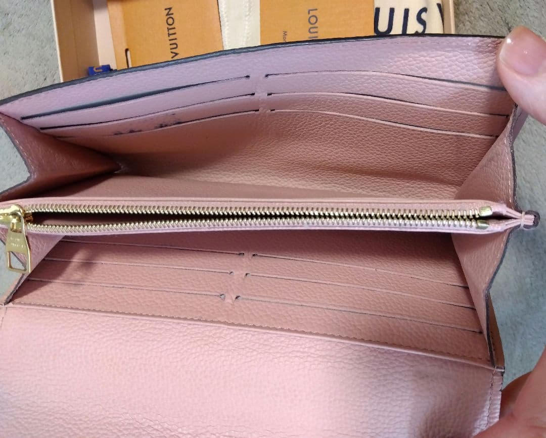 ヴィトン アンプラント ポルトフォイユ 長財布 ピンク