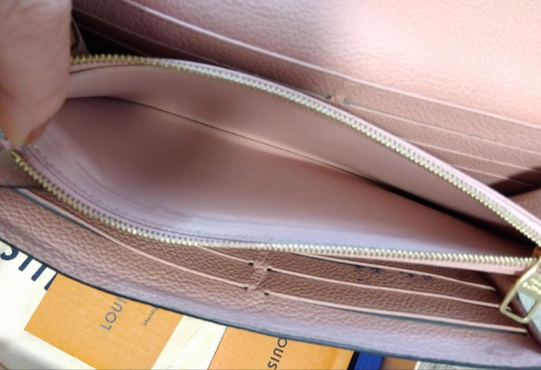 ヴィトン アンプラント ポルトフォイユ 長財布 ピンク