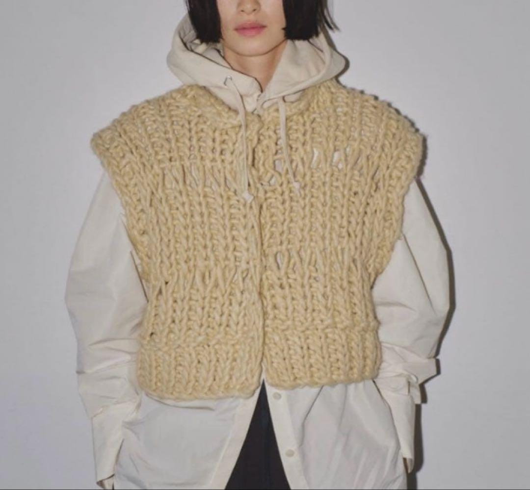 トップス TODAYFUL chunky handknit vest
