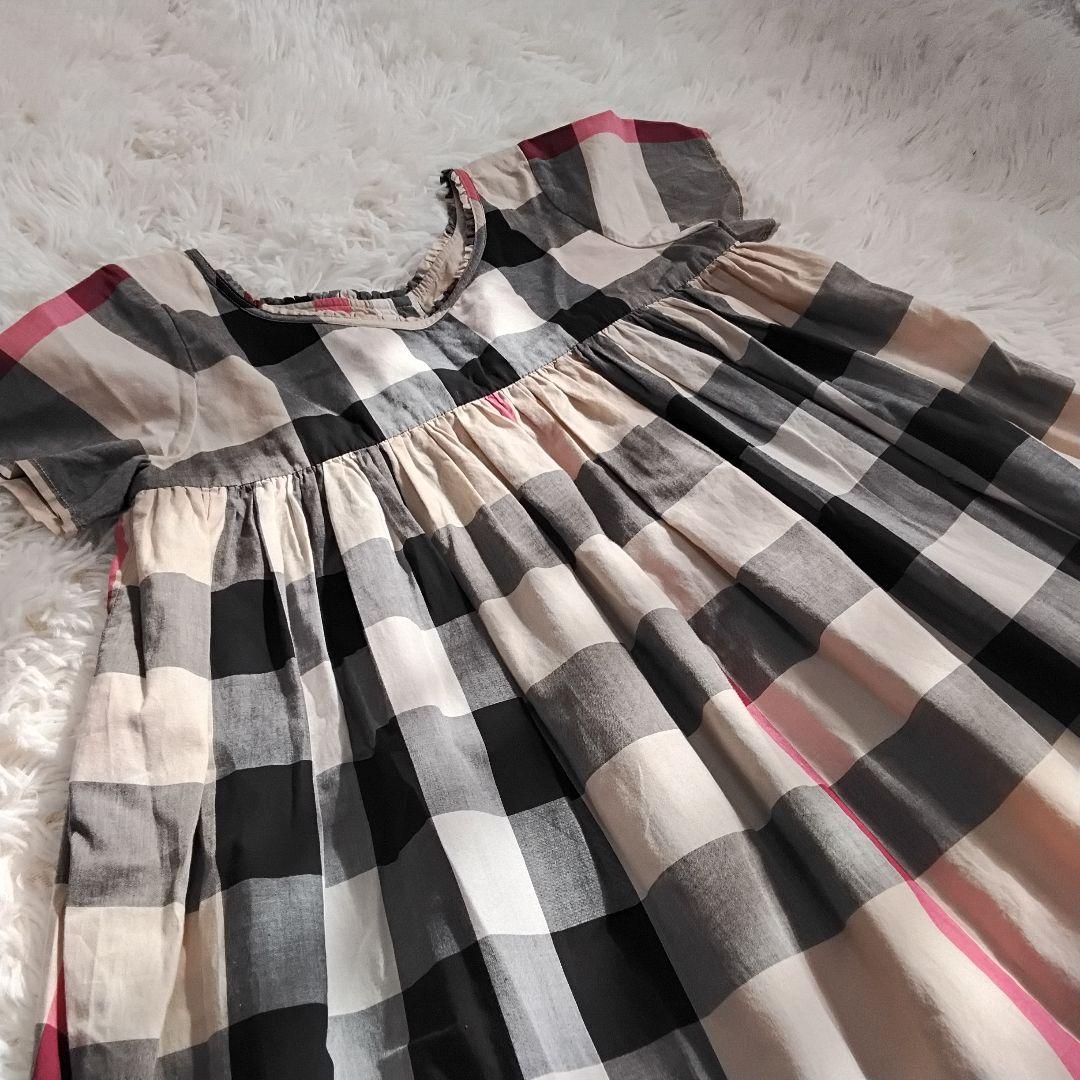 【バーバリーロンドン】１4０ ノバチェック メガチェック ロングワンピース