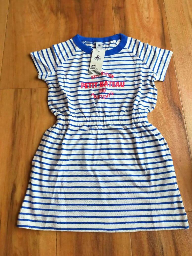 新品未使用＊プチバトー親子お揃い＊レディースS　6ansワンピース