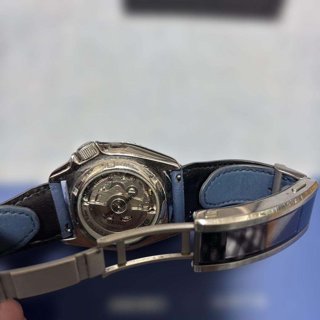 SEIKO wena 自動巻き時計 ブラック/ブルー