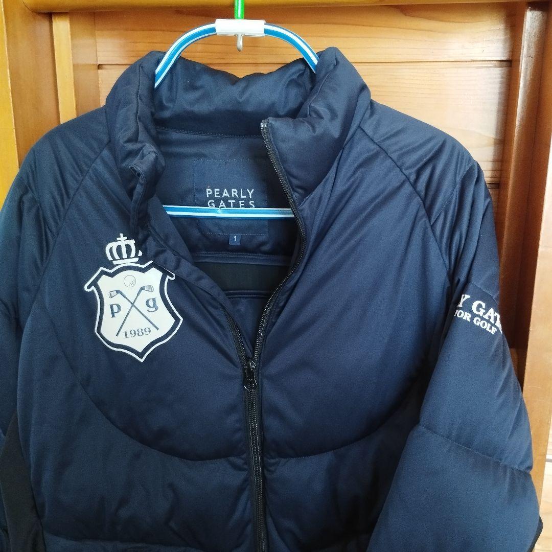 美品　パーリーゲイツ　ダウン90% ゴルフ ダウンジャケット　 紺　ネイビー