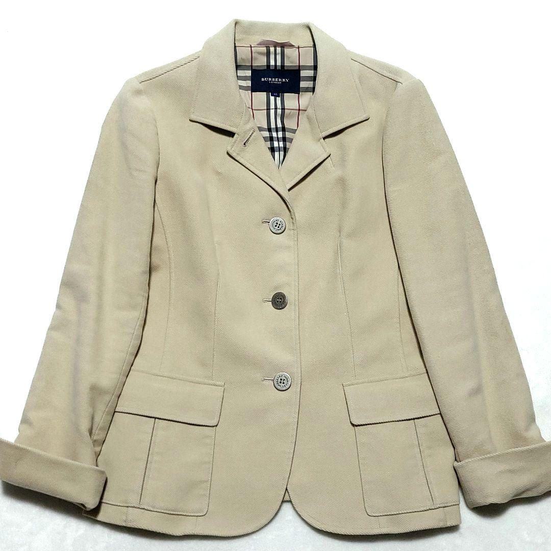 バーバリー　テーラードジャケット ノバチェック メタルボタン 大きいサイズ