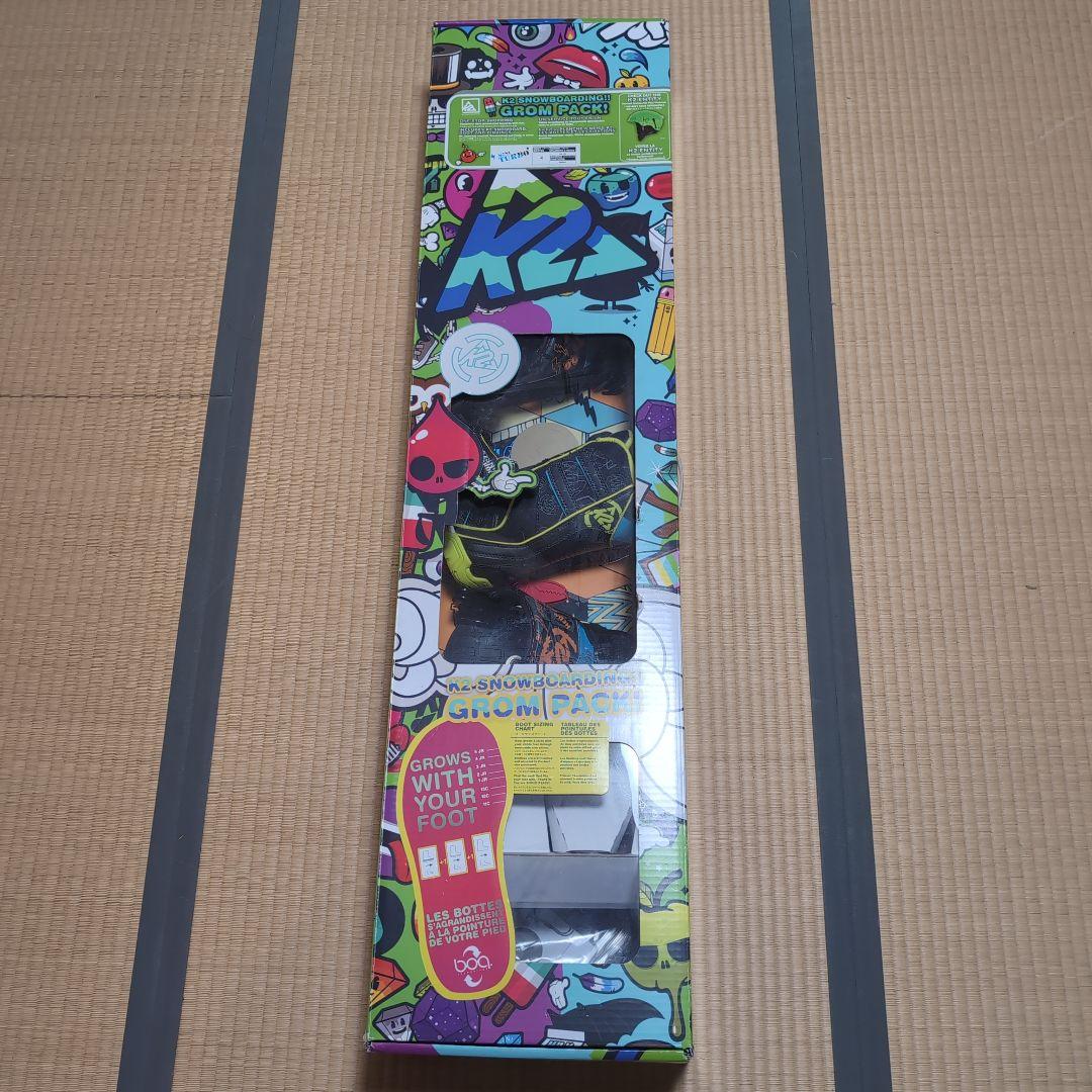 K2ジュニアスノーボードセット　GROM PACK MINI TURBO 120