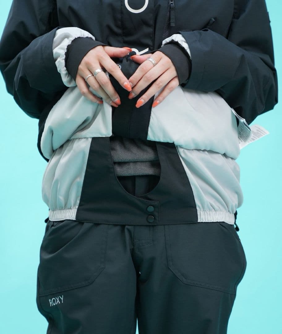 美品！ROXY ロキシー スノーボード ウェア レディースセットアップ黒