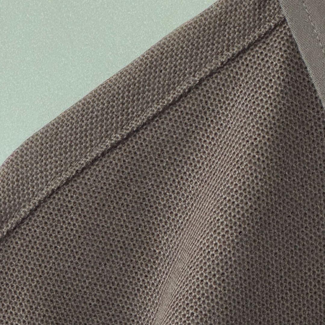 【未使用品】BURBERRY BLACK LABELコットンブラウン ポロシャツ