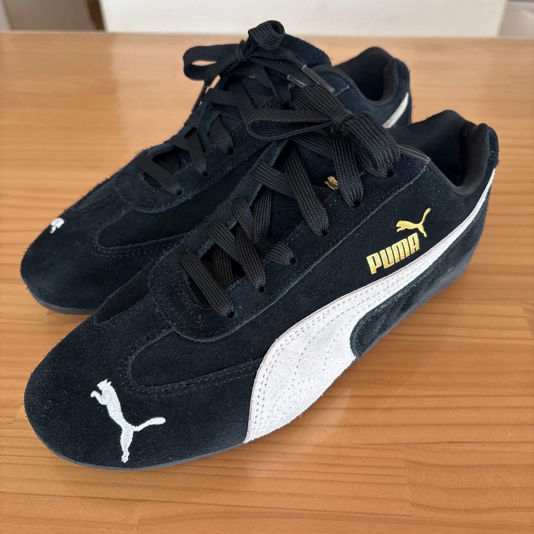 Puma ブラック スエード シューズ スピードキャット　24センチ