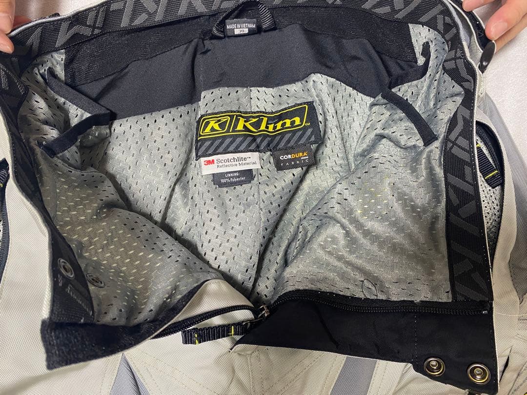 Klim ライディングパンツ ダカールパンツシェル　グレー メンズ