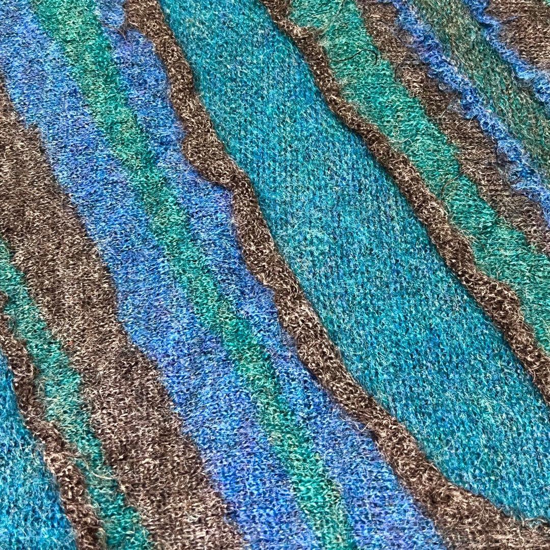 issey miyake MEN2014AWモヘアポンチョニットコートmh588