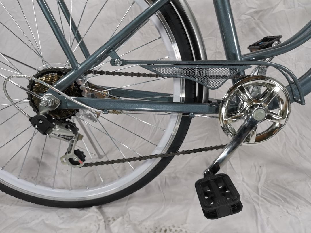 年末セール 超お得 新品KF24 自転車 シティサイクル シマノ製7段7