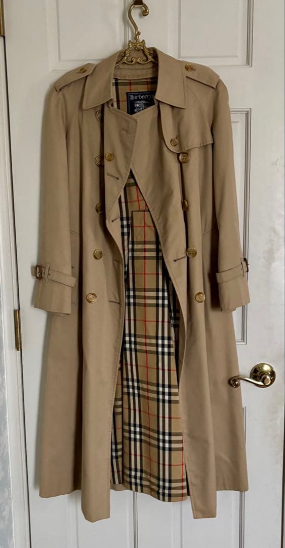バーバリーダブルトレンチコート ウールライナー付7号サイズ