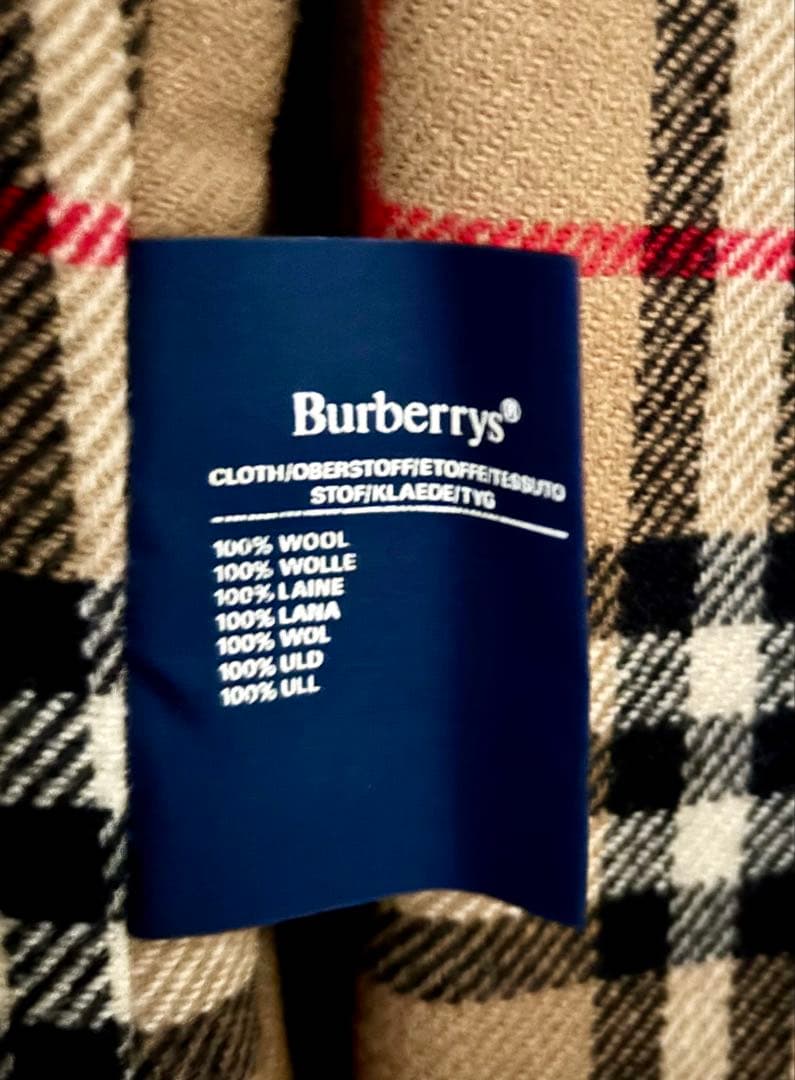 バーバリーダブルトレンチコート ウールライナー付7号サイズ