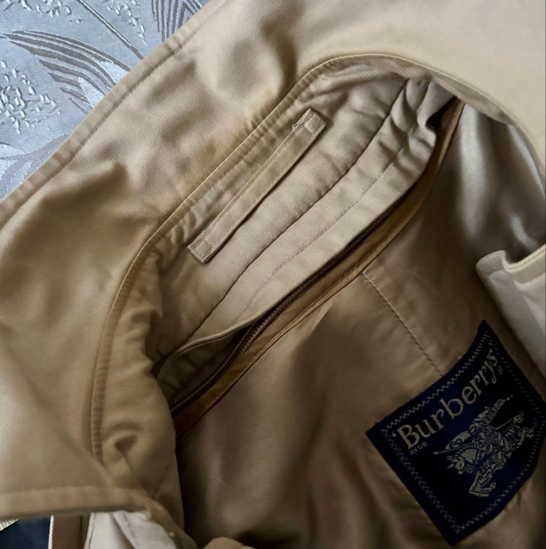 バーバリーダブルトレンチコート ウールライナー付7号サイズ