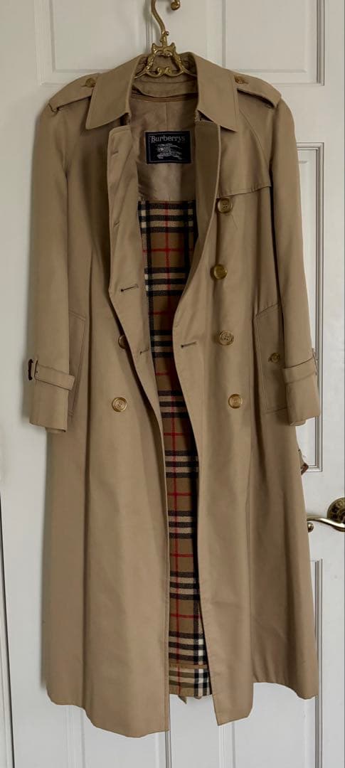 バーバリーダブルトレンチコート ウールライナー付7号サイズ