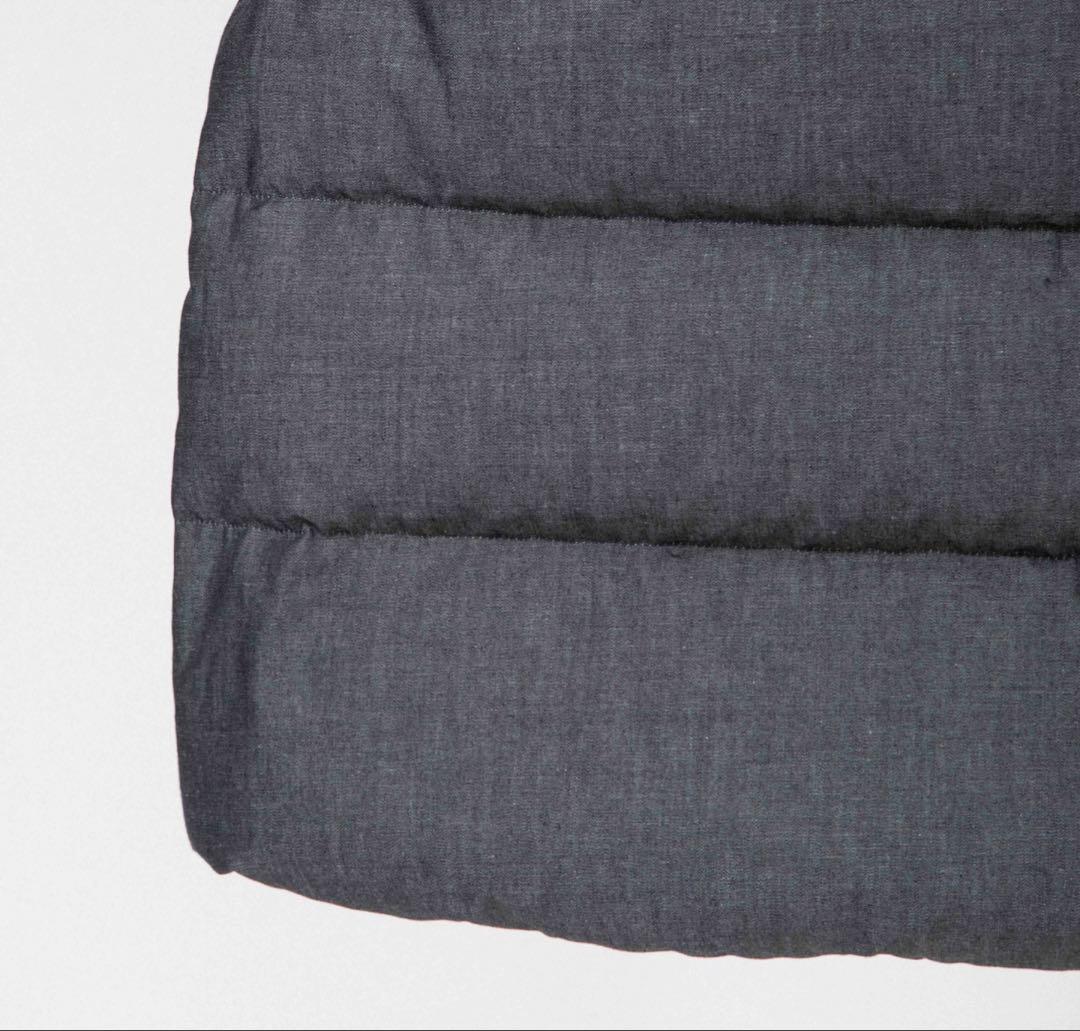 美品　ダンガリー＆デニム ライトダウンベスト　BLANC basque