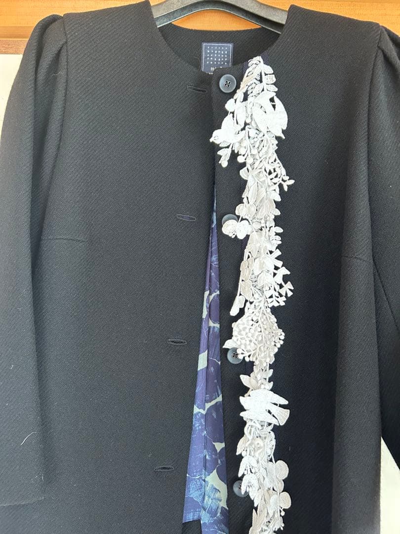 ミナペルホネン☆コート forest parade 40 黒