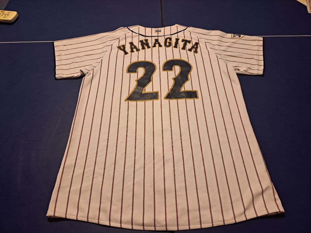 侍ジャパン 日本代表 ユニフォーム 柳田　背番号22 sizeM　ASICS製