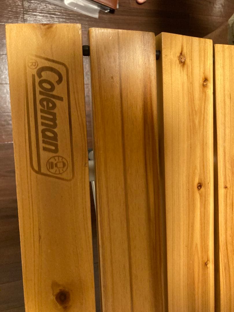 Coleman 折りたたみ木製テーブル ナチュラルウッドロールテーブル120廃盤