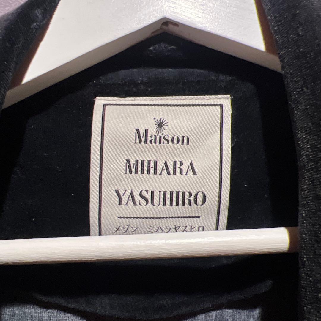 MIHARA YASUHIRO ベロアトラックジャケット　黒　48