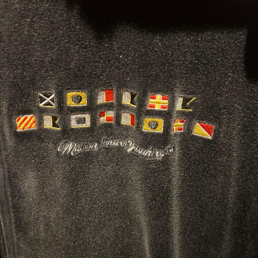 MIHARA YASUHIRO ベロアトラックジャケット　黒　48