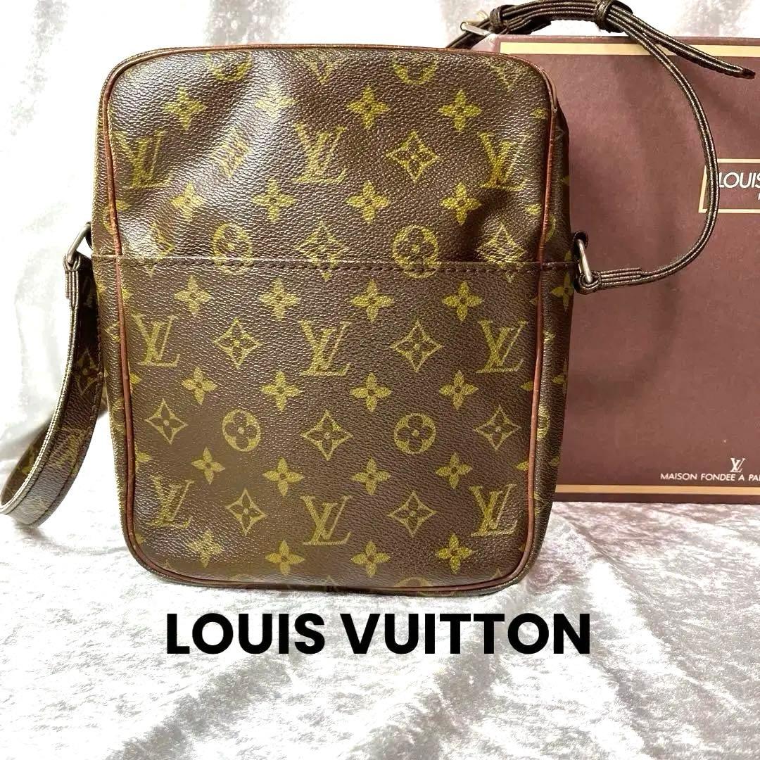 ルイヴィトン　ヴィンテージ 旧ダヌーブショルダーバッグ モノグラム 箱付き