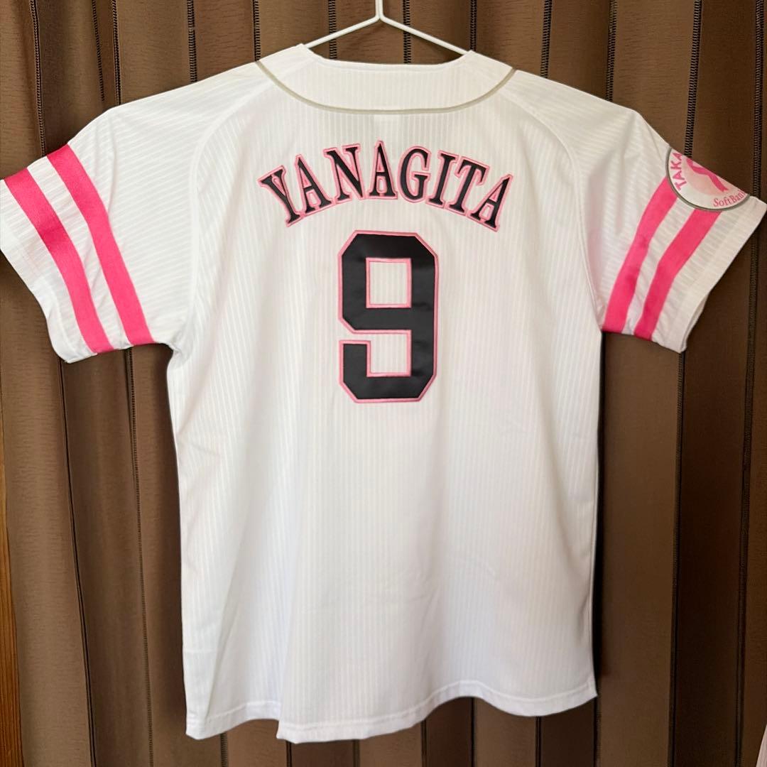 福岡ソフトバンクホークス 柳田悠岐ユニフォーム 背番号9 ピンクフルデー L