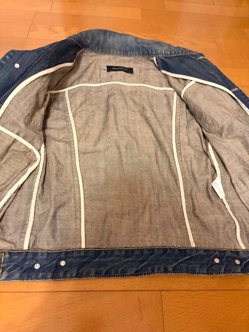 ✨超希少✨ディースクエアード　デニムジャケット　刺繍　ワッペン　金ボタン