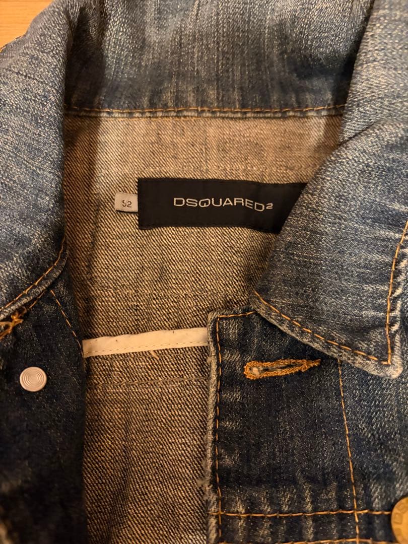 ✨超希少✨ディースクエアード　デニムジャケット　刺繍　ワッペン　金ボタン