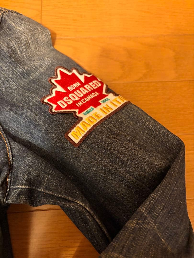 ✨超希少✨ディースクエアード　デニムジャケット　刺繍　ワッペン　金ボタン