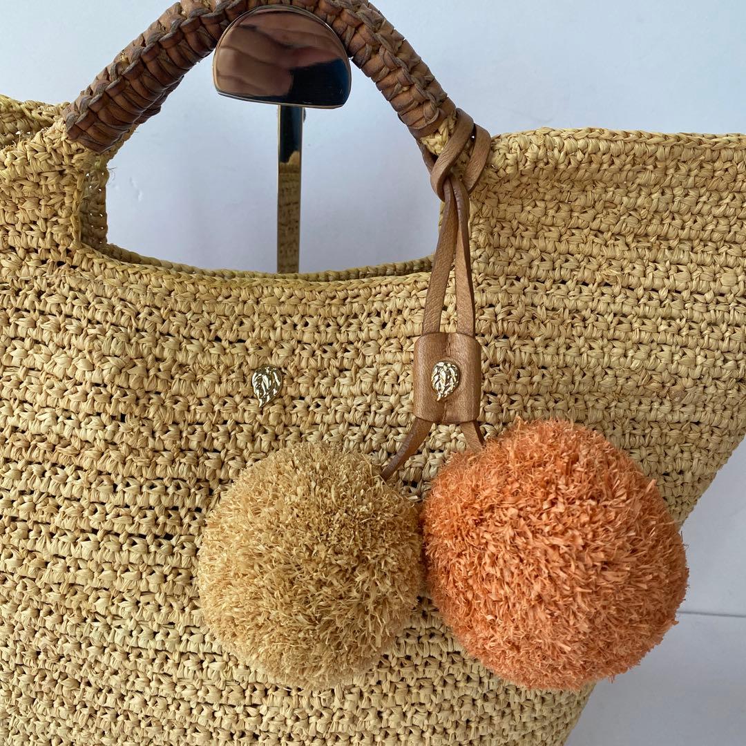 美品 HELENKAMINSKI ヘレンカミンスキー ピンク かごバッグ 大容量